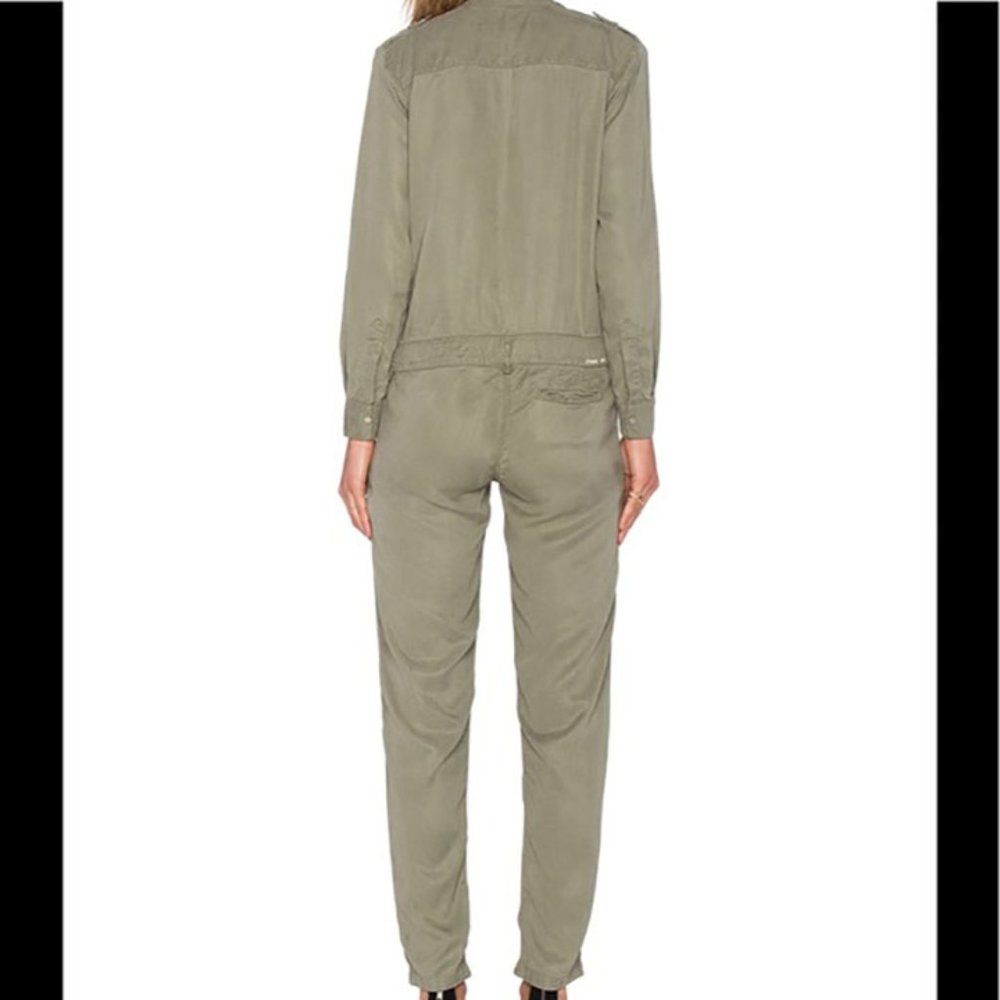 Etienne Marcel Long Sleeve Jumpsuit in Military - Picture 4 of 9
